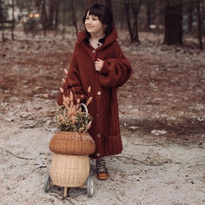 ตะกร้าหวายทรงเห็ดสีน้ำตาล ตะกร้าเก็บของทำมือ ขายส่ง เป็นมิตรกับสิ่งแวดล้อม ผลิตในเวียดนาม พร้อมส่ง - Product Image 5