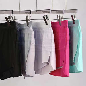 Shorts en maille imprimés pour hommes avec motif uni, taille élastique, vêtements de sport décontractés, 100% coton, anti-plis, design personnalisé - Product Image 4