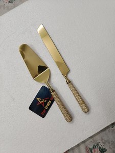 High Quality Metal Cake Server <b>Set</b> Dessert Knife Wedding Reception Kitchen Dining Tableware Pastry Serving Tool Use - Product Image 2