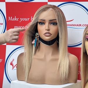 Factory Price 100% Silky Human Hair Dyed Color Bone Straight Wig Hair Extensions Best Quality No <b>Tangle</b> No Shedding Large Stock - Product Image 6