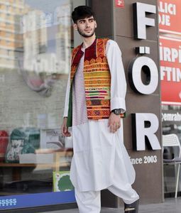 Fashion Men Afghani <b>Waistcoat</b> Men Vests & <b>Waistcoat</b> Traditional Handmade Clothing Custom Design Wholesale - Product Image 2