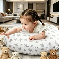 Coussin d'allaitement en coton doux imprimé avec motif étoile pour le soutien du bébé