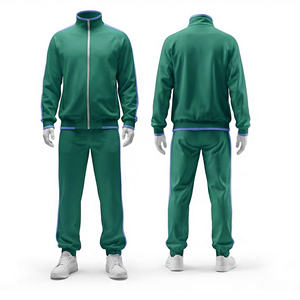 ชุดวอร์มซิปแจ็คเก็ตและกางเกงขายาวสำหรับผู้ชาย ผู้หญิง และเยาวชน ชุดทีมสำหรับฝึกซ้อม - Product Image 4