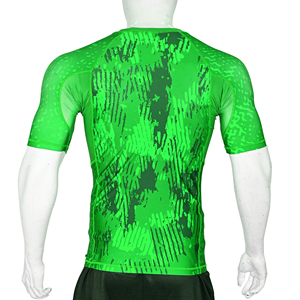 Custom Men Short Sleeve Rash Guard Sublimation BJJ MMA Fight <b>Shirt</b> Quick Dry Breathable Gym Fitness <b>Compression</b> Base Layer Top - Product Image 3