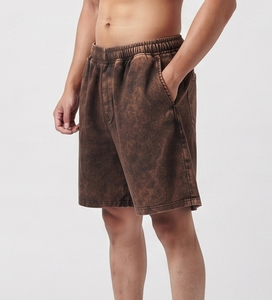 Custom <b>Men</b> Acid Wash <b>Fleece</b> <b>Shorts</b> Premium Heavyweight 100% Cotton <b>Fleece</b> Baggy Street Wear Lose Fit Sweat <b>Shorts</b> <b>Men's</b> - Product Image 4