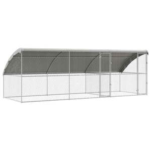 Cage pour chien en acier, ensemble de 3 pièces, 19,69 x 6,56 x 6,56 pieds, couleur argent - Product Image 2
