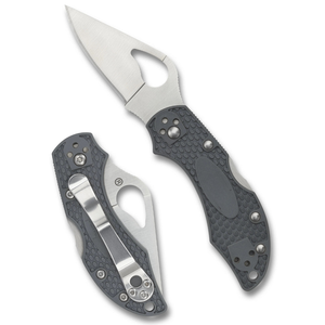 Couteaux de poche pliants à manche gris, lame en acier inoxydable à bord plat et tranchant, avec ouverture par pouce et poignée ergonomique texturée - Product Image 1