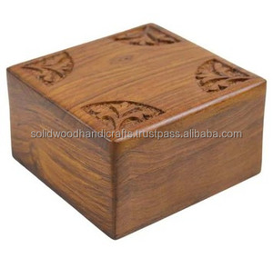 กล่องไม้แกะสลักตกแต่งบ้านสำนักงานล็อคไม้ที่เก็บบานพับกล่องไม้แกะสลัก - Product Image 1