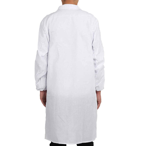 Unisex White Cotton Lab Coat for Hospital Use Woven Fabric Professional Workwear Uniform - Product Image 1