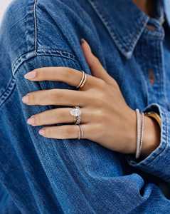Anillos Apilables Minimalistas de Oro Sólido de 14K y 18K, Finos y Gruesos, para Uso Diario, Anillos de Boda, Fabricante, Venta al Por Mayor - Product Image 6