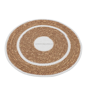 Mantel individual de algas marinas y algodón tejido a mano, resistente al calor, para mesa de comedor, decoración nórdica para cocina - Product Image 2