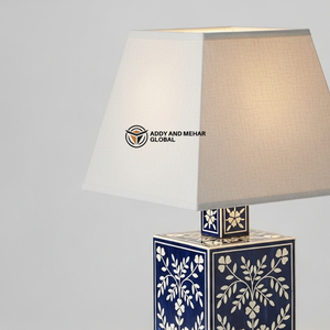 Lanterne de table personnalisée en os incrusté, motif floral traditionnel, base de lampe sur mesure pour la décoration intérieure, avec étiquetage privé - Product Image 6