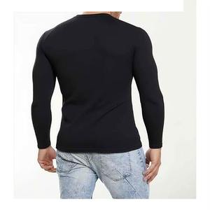 Chemise promotionnelle homme en coton et fibre de bambou à manches longues, col piqué 3 boutons, grande taille, jersey uni respirant pour l'extérieur - Product Image 5
