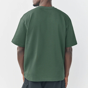 Wholesale Custom Logo Print <b>Men's</b> Boxy T-shirts Distressed DTG Streetwear <b>Cropped</b> Quick Dry <b>Men</b> T Shirt - Product Image 2