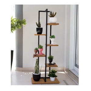 Space saving vertical <b>plant</b> <b>stand</b> compact indoor outdoor multi level planter holder rack for balcony garden modern decor - Product Image 5