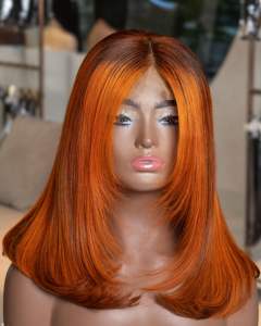 Perruques coupe couche d'extension de cheveux humains Remy couleur naturelle 100% du Vietnam perruques de haute qualité - Product Image 4