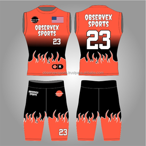 7v7 Uniform Quality <b>Compression</b> 7 on 7 Custom Fit Best Quality Flag Football Uniforms Custom Youth 7on7 Jersey Set - Product Image 1