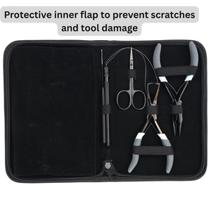 MIANBRO ENTERPRISES Hair Extension Micro <b>Bead</b> Tool <b>Kit</b> Pliers Needles Hook Loop Scissors Professional Salon Hair Tools - Product Image 6