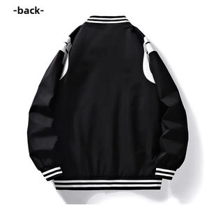 Chaqueta Letterman de lana personalizada con logo, cuello alto, diseño OEM, lona en blanco, 100% algodón, alta calidad, invierno - Product Image 2