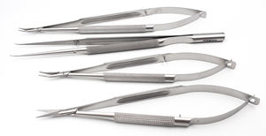Juego de Instrumentos Básicos de Microcirugía de Acero Inoxidable, Portaagujas Micro, Tijeras de Disección de Mahfooz Instruments - Product Image 5