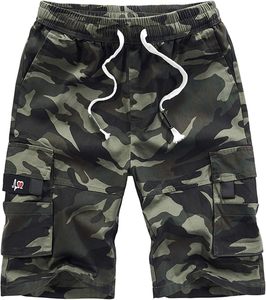 Men'sQuick Dry Elastic Waist Plaid Breathable Formal Shorts Solid <b>Colour</b> with Side Stripe Mid Navy Blue - Product Image 2