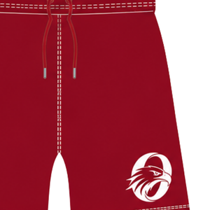 Pantalones Cortos de Rugby Rojo Carmesí y Blanco con Cordón Ajustable, Cintura Elástica, Ribete en Contraste, Personalizables, Transpirables, para Entrenamiento Deportivo y Equipos - Product Image 4