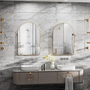 Awesome Quality New Arrival Modern Wall <b>Frame</b> Decorative Mirror Black Finished Aluminum Border Home Hotel Restaurants - Product Image 6