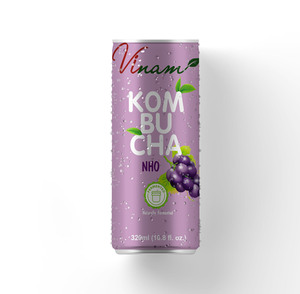 ชาคอมบูชาองุ่นบรรจุกระป๋องเหมาะสำหรับสุขภาพผลิตโดยเวียดนามตัวเลือกอันดับ1สำหรับผลิตภัณฑ์ฉลากส่วนตัวของ OEM/ODM - Product Image 3