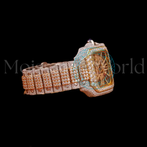 Reloj de Lujo de Acero Inoxidable con Diamantes de Moissanita Estilo Hip Hop, Venta al por Mayor de Fábrica, Disponible a un Precio Accesible - Product Image 4