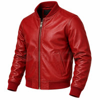 Veste bomber en cuir légère et résistante, de qualité supérieure, élégante, pour homme, idéale pour l'hiver