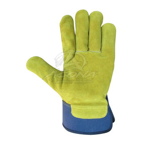 Guantes de Trabajo de Cuero de Alto Rendimiento, Palma Reforzada, Ecológicos, de Secado Rápido, con Detección de Pinchazos, Ajuste Seguro, Movimiento Flexible, para Exteriores - Product Image 2