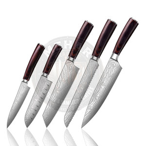 Custom Logo Bulk Quantity Damascus Kitchen <b>Knife</b> <b>Set</b> Oem Service New Style Damascus Kitchen <b>Knife</b> <b>Set</b> - Product Image 1