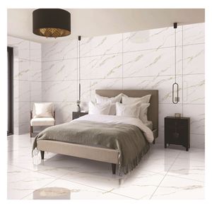 Exportateur indien de carreaux en porcelaine Statuario 60x120cm pour projets de construction mondiaux, carreaux GVT PGVT 8mm 8.5mm, luxe architectural - Product Image 1