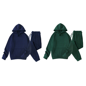 Chándal Deportivo Personalizado de Alta Calidad con Capucha, de Algodón y Forro Polar, Unisex, para Entrenamiento y Jogging, de Color Sólido - Product Image 1