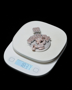 จี้รูปตัวอักษรฮิปฮอป100% ผ่านตัวทดสอบเพชรแบบกำหนดเอง S925เงินพร้อมจี้เครื่องรางโรสโกลด์ VVS Moissanite - Product Image 3