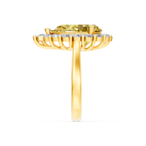 14K 9K 10K 18K Solid Gold 3Ct Lab Grown Yellow Diamond Classic <b>Custom</b> <b>Ring</b> Certified Jewelry MOQ 3pc 10pc RJC OEM ODM E201279 - Product Image 5