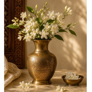 Premium Handmade Eco-Friendly High Quality Iron Floor Flower Vase Customizable Coastal Style Personalized Design for Home Office - Product Image 3