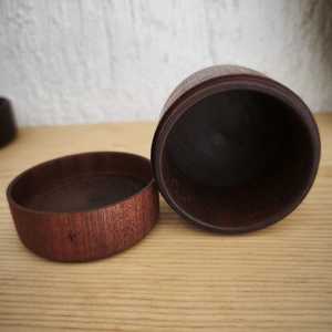 Conteneur d'emballage en bois personnalisé avec logo gravé, style bocal Mason, 250 ml, écologique, durable, multifonctionnel, vente en gros - Product Image 2
