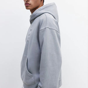 Sudadera con Capucha Extra Grande Personalizada para Hombre, Sudadera con Capucha de Felpa de Algodón Grueso, Ropa de Calle de Invierno - Product Image 1