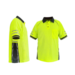 เสื้อโปโลทำงานนิรภัยแขนสั้นแบบกันน้ำ สะท้อนแสง ได้รับมาตรฐาน CE สำหรับงานก่อสร้าง ยูนิเซ็กซ์ โพลีเอสเตอร์ ลดราคา - Product Image 6