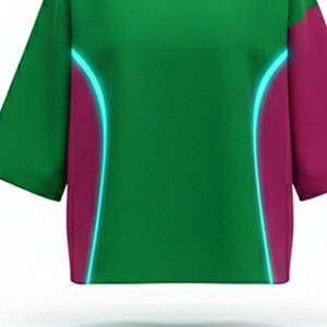 T-shirt ample pour homme, conçu avec une coupe ample dans le corps et les manches pour un style urbain contemporain audacieux. - Product Image 4