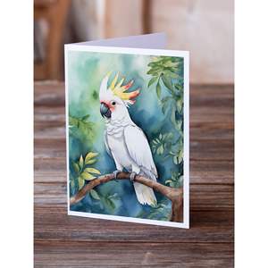 นกกระตั้วแปลกๆขนาด5x7 A7โน้ตเปล่าแพ็ค8ซองสำหรับทักทาย - Product Image 2