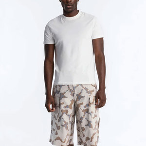 Pantalones Cortos de Mezclilla de Algodón Lavado Oscuro, Estilo Vintage, Holgados y Desgastados, Personalizados, para Hombre, Moda Urbana de Verano - Product Image 2