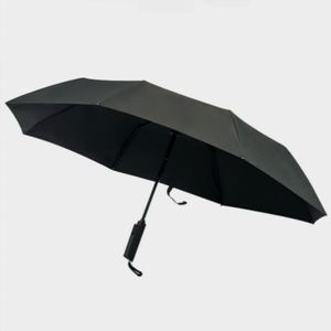 Parapluie entièrement électrique intelligent de haute technologie, super luxueux, breveté, ouverture et fermeture automatiques, avec poignée intégrant une batterie externe - Product Image 1
