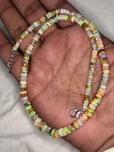 Pulsera de Cadena y Eslabones de Ópalo de Tungsteno Etíope Natural, Estilo Original, Unisex - Product Image 3