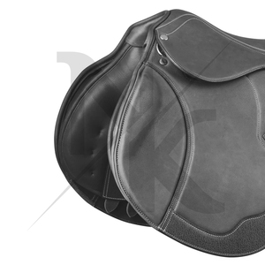 Selle de dressage et de saut de qualité tournoi, en cuir véritable, confortable et durable, avec arceau en bois, pour l'équitation anglaise, produits équestres d'Inde - Product Image 2