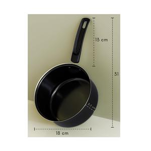 Cacerola para Té, Leche y Chai, Compatible con Estufas de Inducción y Gas, Sartén Antiadherente de Aluminio con Asa, para Uso Diario en la Cocina - Product Image 2