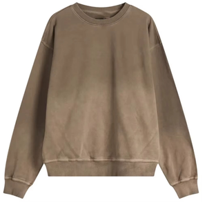 Wholesale Price Best Selling Men's Winter Pullover Lightweight Casual 100% Cotton Oversized <b>Vintage</b> Lined Fleece Long <b>Sweatshirt</b> - Product Image 1