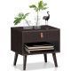 Comodino Moderno Stile Mid-Century con Cassetto e Ripiano, Mobile da Camera per Villa - Product Image 4
