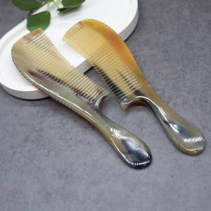 <b>Personalized</b> Natural Buffalo Horn Comb, Handmade Anti Stress and <b>Massage</b> Buffalo Horn Comb for Hair, Beard, Pocket Horn Comb - Product Image 5